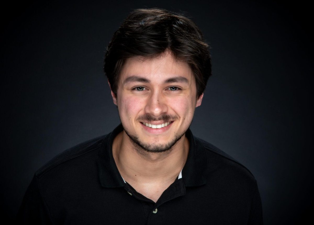 Portrait taken of Student Government Officer Jacob Pike in the SAC Photography Portrait Studio March 6.