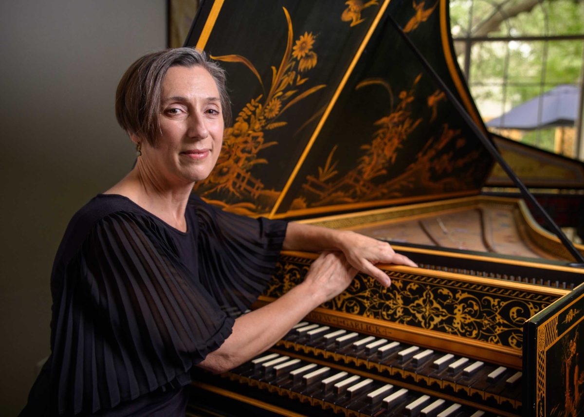 An accomplished harpsichordist, Dr. Nadia Soree’s musical journey began with the piano in her hometown of New York. While pursuing a master’s degree, she discovered the harpsichord, a European keyboard instrument that plucks strings rather than striking them. Photo by A. De Leon.