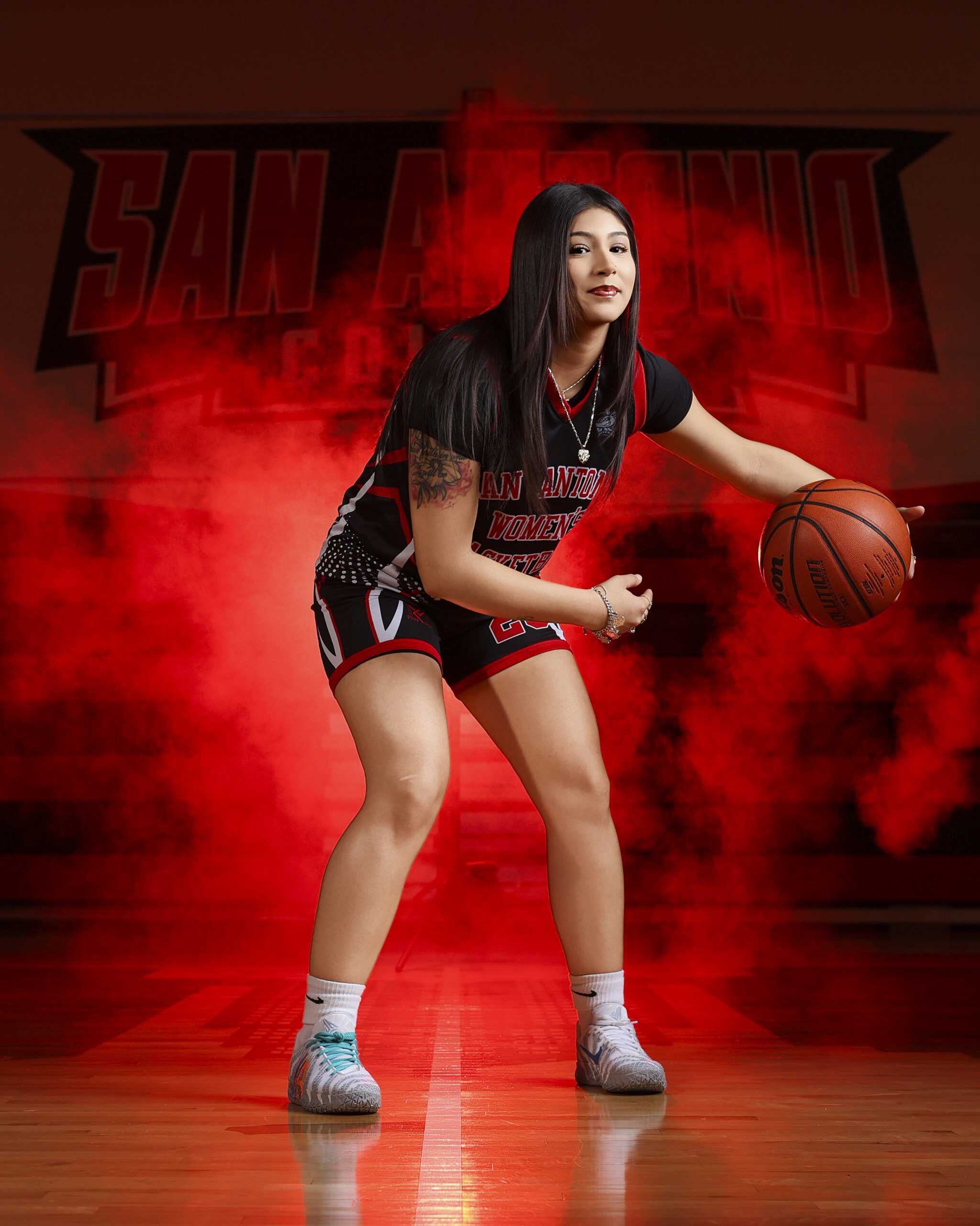 SAC Forward Cimphani Martinez. Photo by Jacob Lopez.