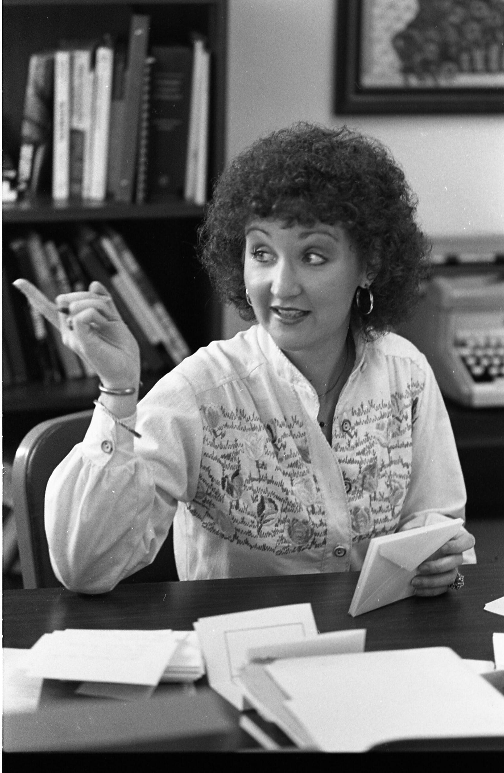 Ranger Advisor Marianne Odom in her office. Archive photo.